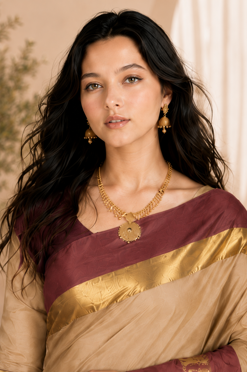 Premium Cotton Silk Gadhwal Elephant Saree